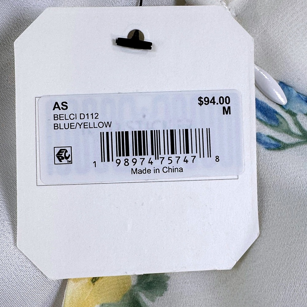 Altar'd State Belci D112 Blue Yellow Floral Tiered Ruffle Maxi Skirt Size M NWT - Picture 6 of 16